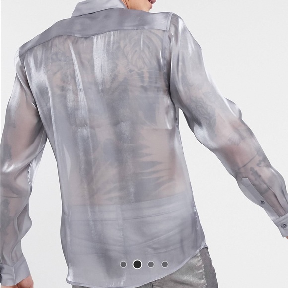 Silver sheet shirt - Picture 2 of 3